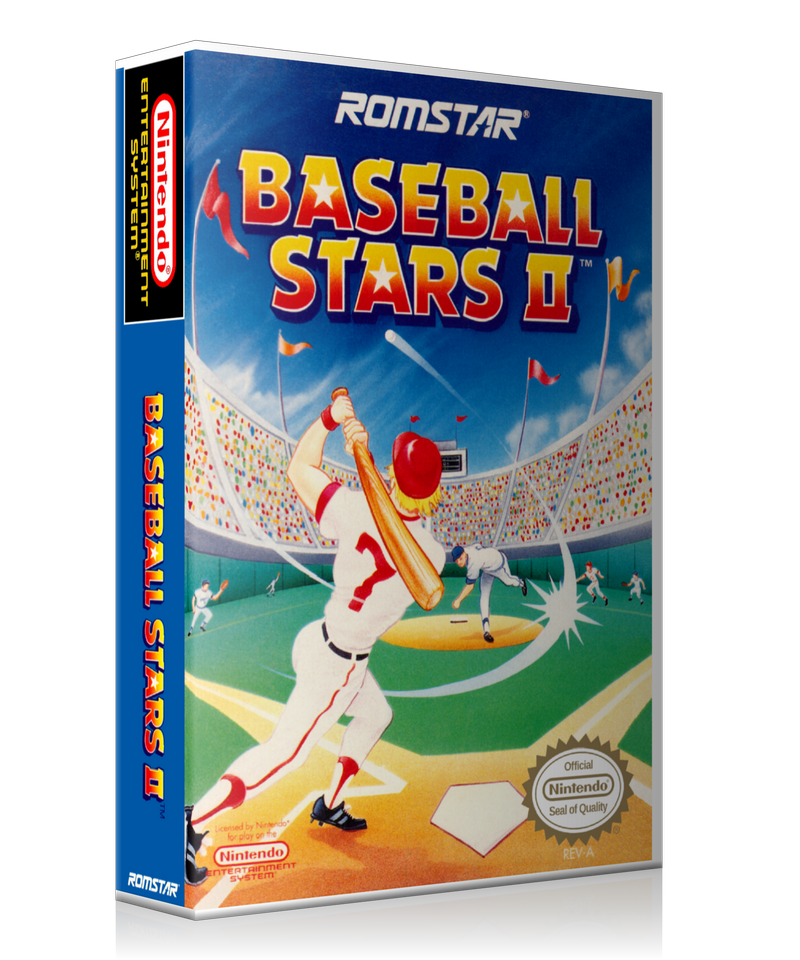 NES Baseball Stars 2 Retail Game Cover To Fit A UGC Style Replacement Game Case