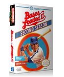 NES Bases Loaded II Second Season Retail Game Cover To Fit A UGC Style Replacement Game Case