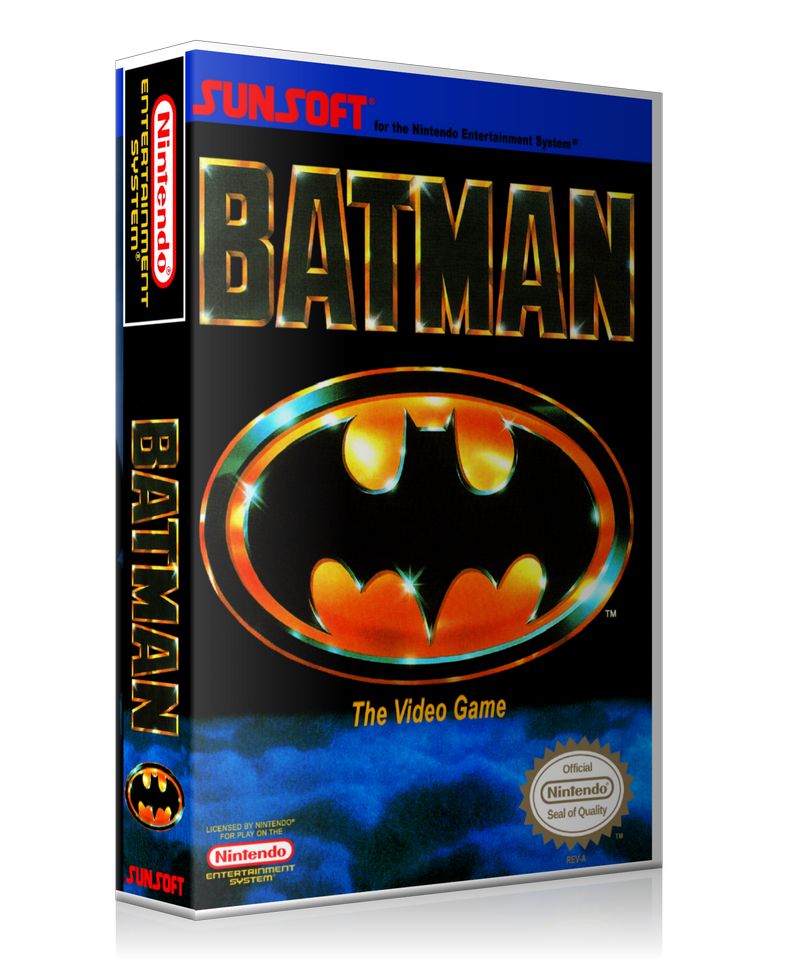 NES Batman Retail Game Cover To Fit A UGC Style Replacement Game Case