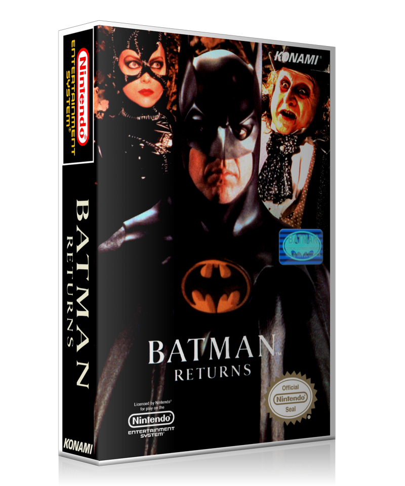 NES Batman Returns Retail Game Cover To Fit A UGC Style Replacement Game Case
