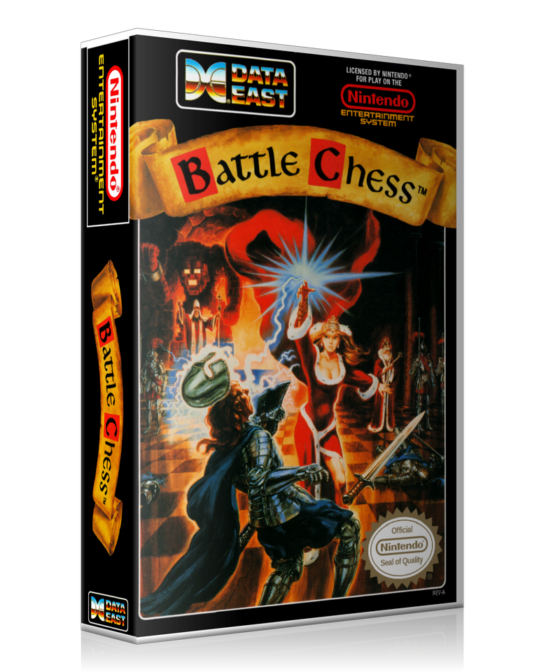 NES Battle Chess Retail Game Cover To Fit A UGC Style Replacement Game Case