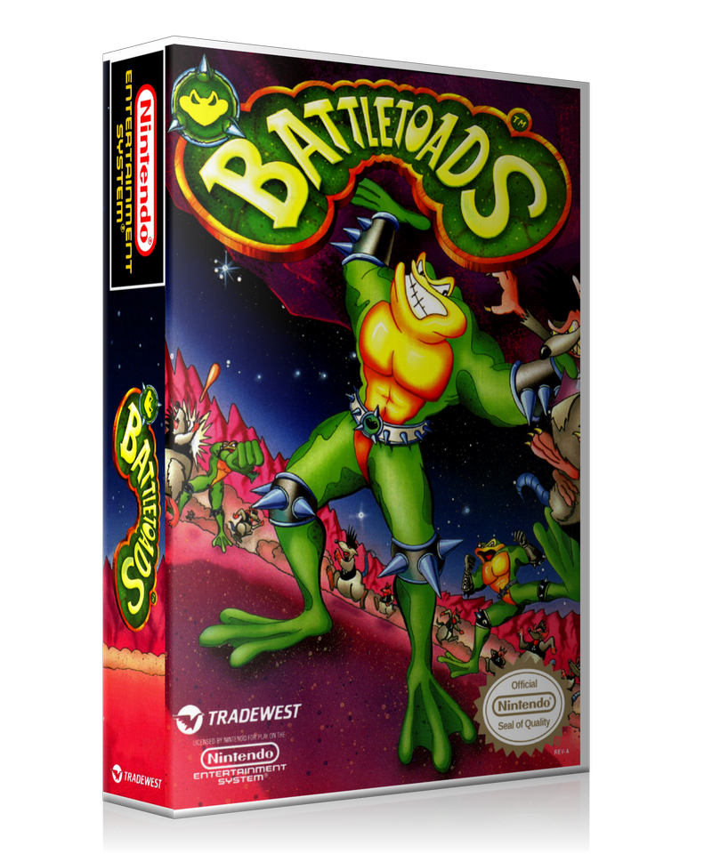 NES Battletoads Retail Game Cover To Fit A UGC Style Replacement Game Case – Nintendo NES Case product image 1
