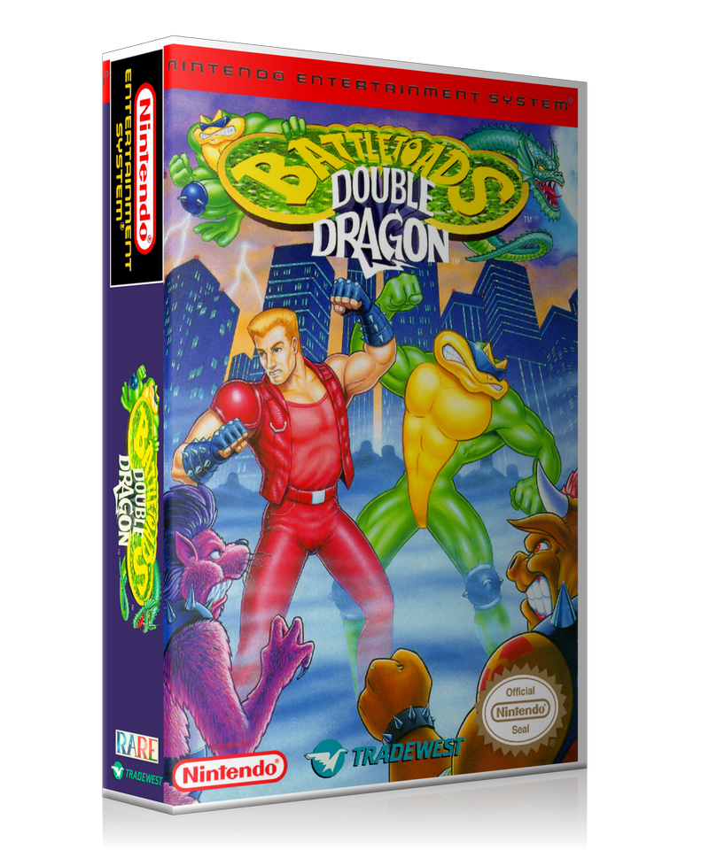 NES Battletoads Double Dragon Retail Game Cover To Fit A UGC Style Replacement Game Case