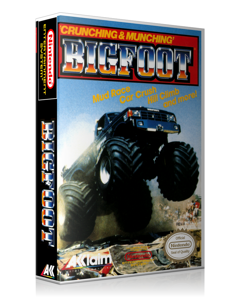 NES Bigfoot Retail Game Cover To Fit A UGC Style Replacement Game Case – Nintendo NES Case product image 1