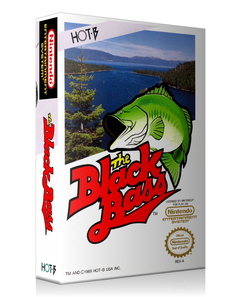 NES The Black Bass Retail Game Cover To Fit A UGC Style Replacement Game Case – Nintendo NES Case product image 1