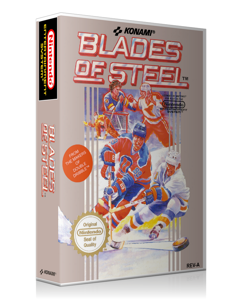 NES Blades Of Steel Retail Game Cover To Fit A UGC Style Replacement Game Case – Nintendo NES Case product image 1