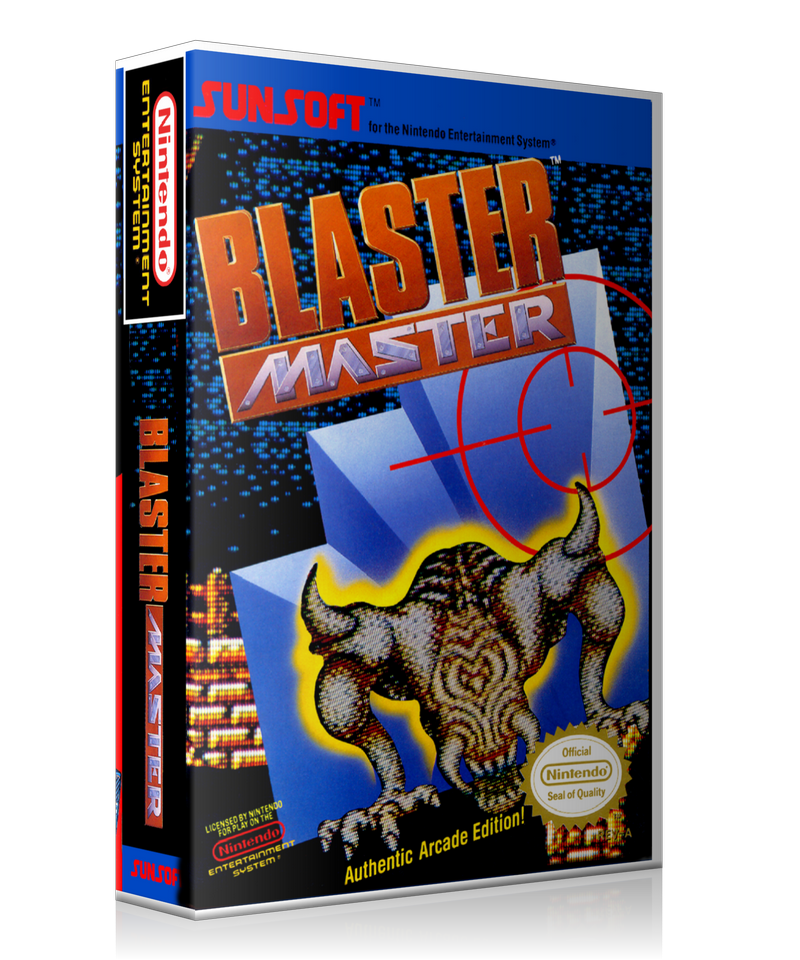 NES Blaster Master Retail Game Cover To Fit A UGC Style Replacement Game Case