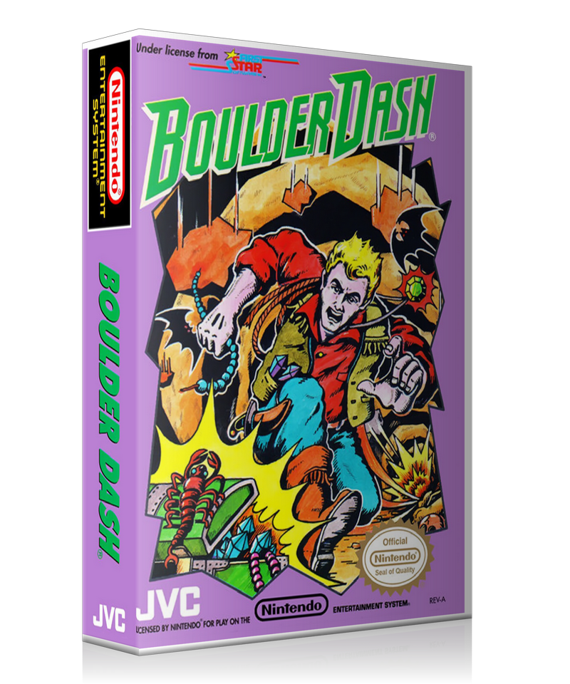 NES Boulder Dash 3D Boxes Case Or Cover – Nintendo NES Case product image 1