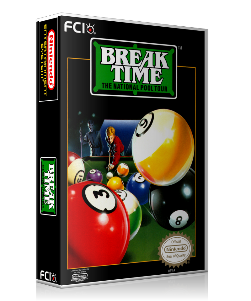 NES Breaktime Retail Game Cover To Fit A UGC Style Replacement Game Case