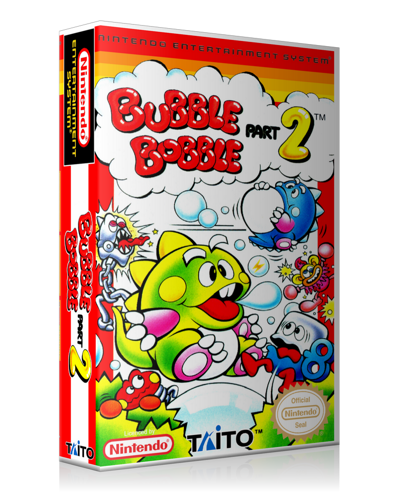 NES Bubble Bobble Part 2 Retail Game Cover To Fit A UGC Style Replacement Game Case – Nintendo NES Case product image 1