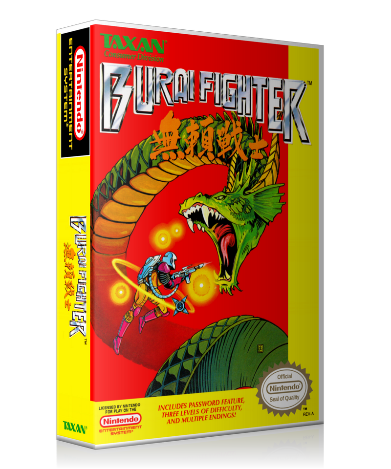 NES Burai Fighter Retail Game Cover To Fit A UGC Style Replacement Game Case