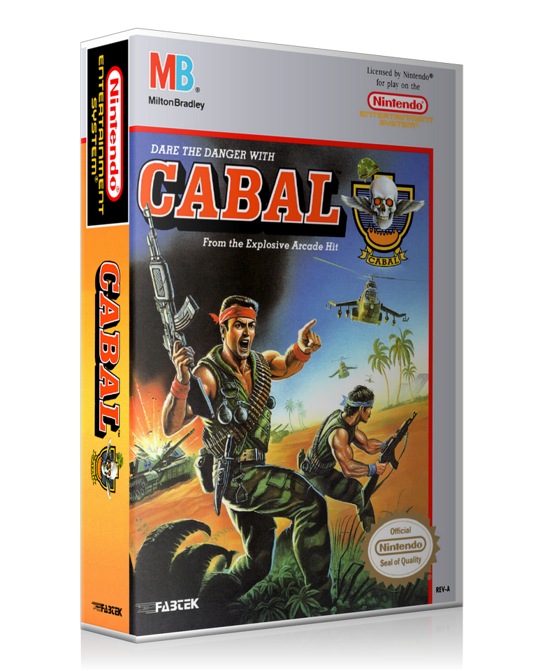 NES Cabal Retail Game Cover To Fit A UGC Style Replacement Game Case