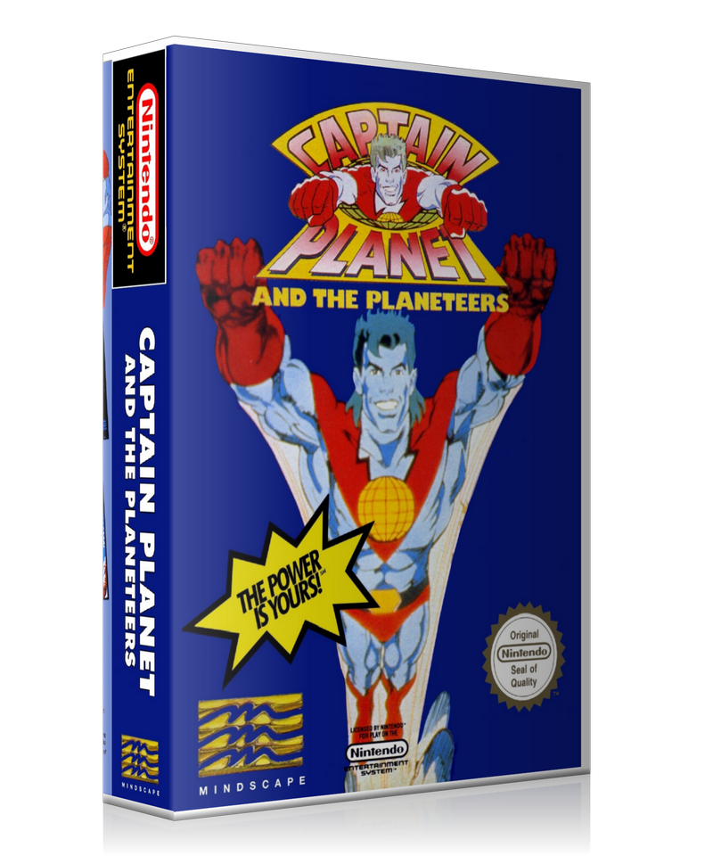 NES Captain Planet Retail Game Cover To Fit A UGC Style Replacement Game Case – Nintendo NES Case product image 1