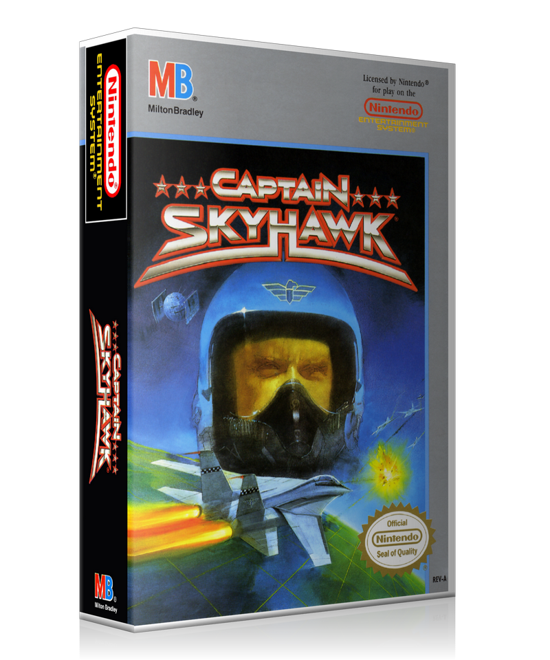 NES Captain Sky Hawk Retail Game Cover To Fit A UGC Style Replacement Game Case