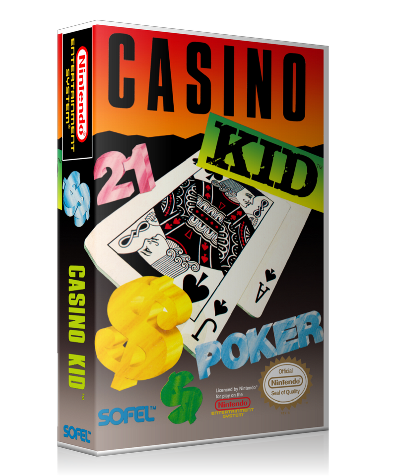 NES Casino Kid Retail Game Cover To Fit A UGC Style Replacement Game Case