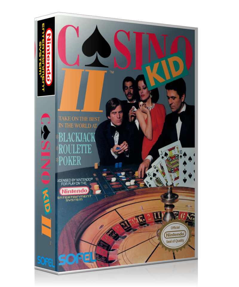 NES Casino Kid 2 Retail Game Cover To Fit A UGC Style Replacement Game Case – Nintendo NES Case product image 1