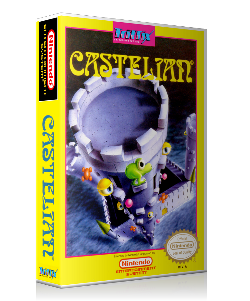 NES Castelian Retail Game Cover To Fit A UGC Style Replacement Game Case