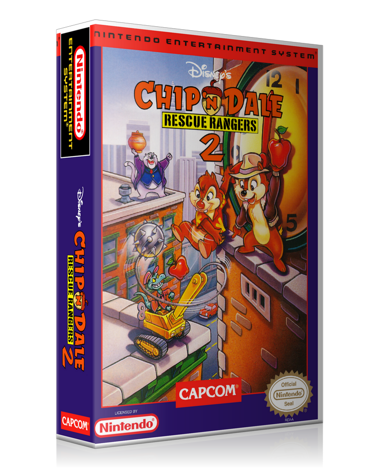 NES Chip N Dale Rescue Rangers 2 Retail Game Cover To Fit A UGC Style Replacement Game Case