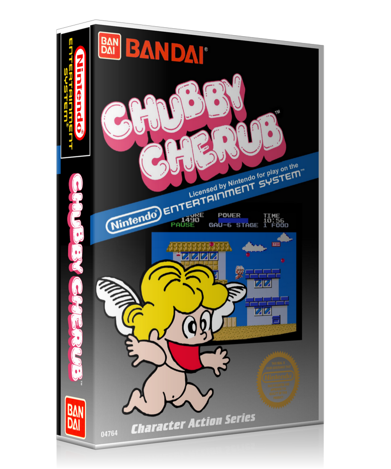 NES Chubby Cherub Retail Game Cover To Fit A UGC Style Replacement Game Case