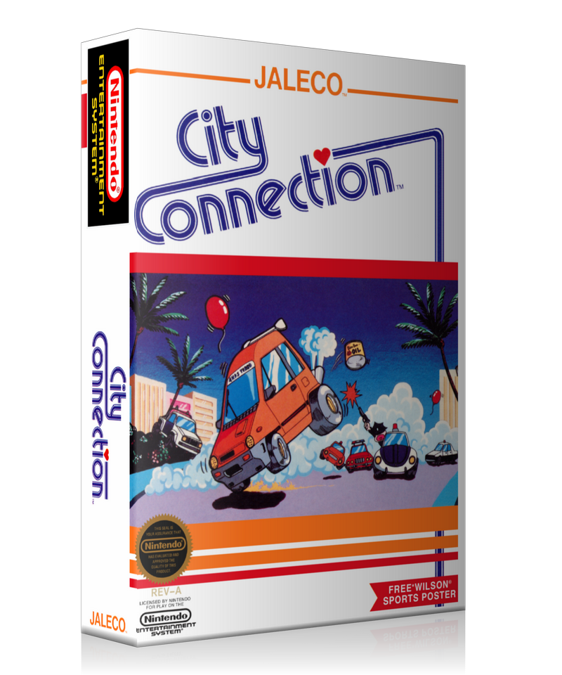NES City Connection Retail Game Cover To Fit A UGC Style Replacement Game Case – Nintendo NES Case product image 1