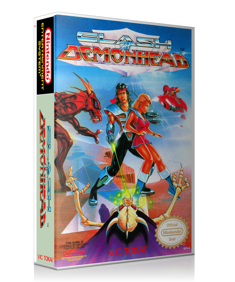NES Clash At Demonhead Retail Game Cover To Fit A UGC Style Replacement Game Case – Nintendo NES Case product image 1