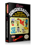 NES Classic Concentration Retail Game Cover To Fit A UGC Style Replacement Game Case