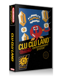 NES Clu Clu Land Retail Game Cover To Fit A UGC Style Replacement Game Case