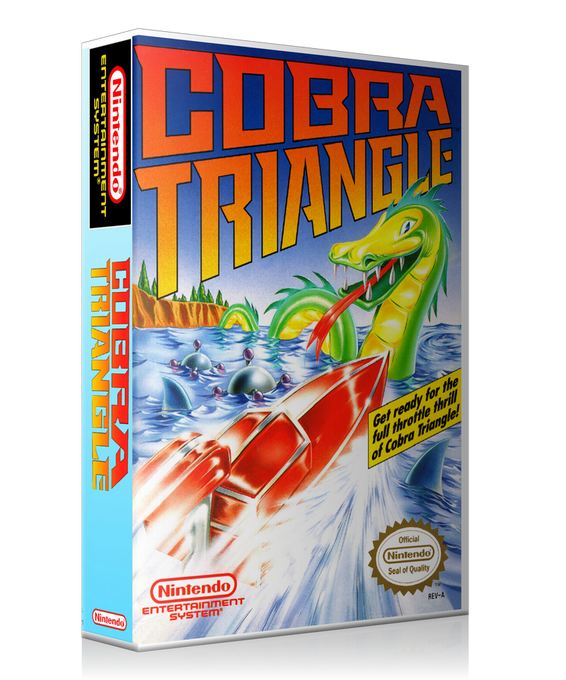 NES Cobra Triangle Retail Game Cover To Fit A UGC Style Replacement Ga