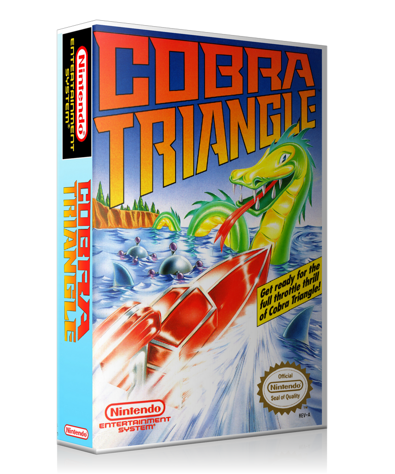 NES Cobra Triangle Retail Game Cover To Fit A UGC Style Replacement Game Case