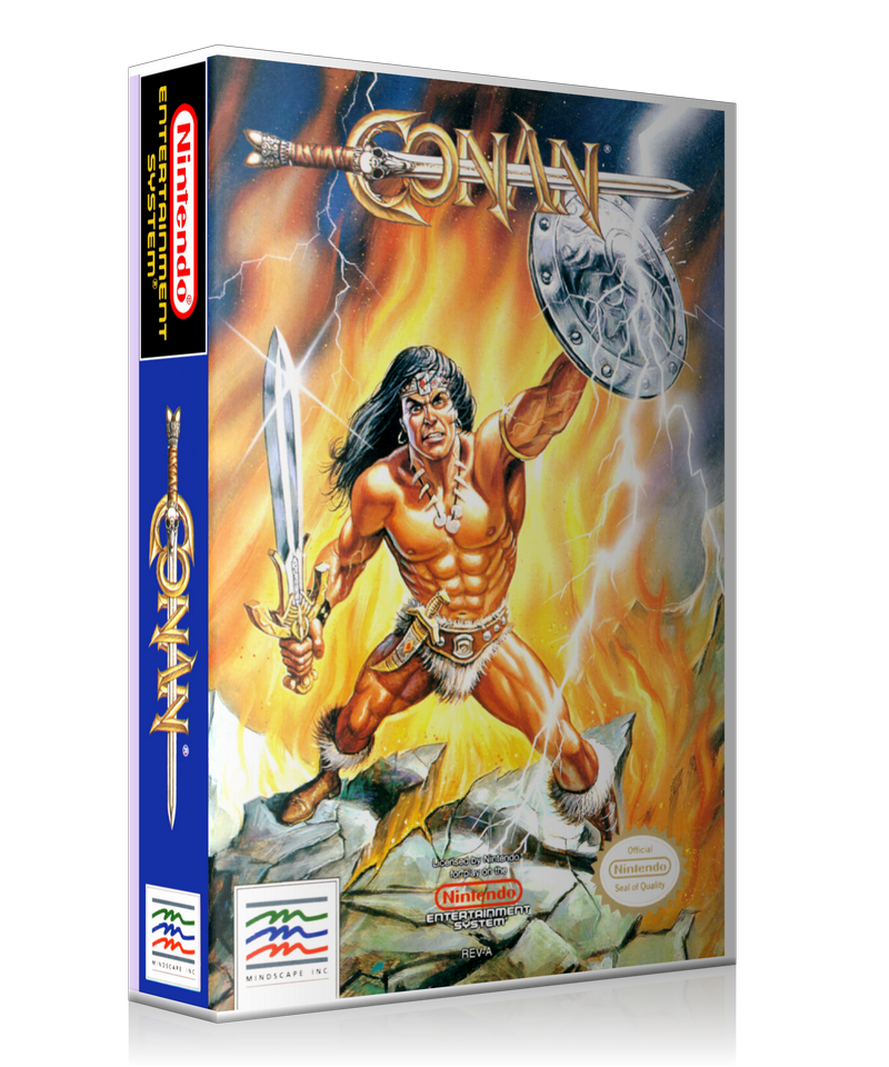 NES Conan The Mysteries Of Time Retail Game Cover To Fit A UGC Style Replacement Game Case