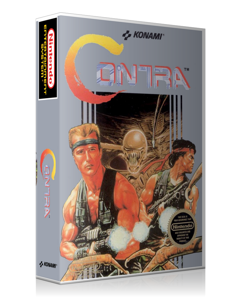 NES Contra Retail Game Cover To Fit A UGC Style Replacement Game Case – Nintendo NES Case product image 1