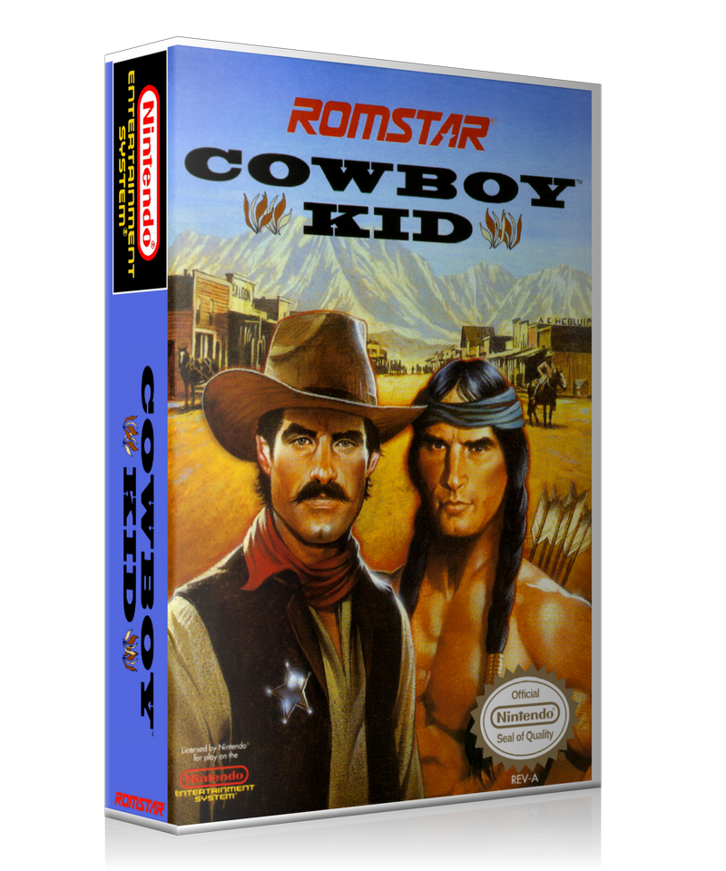 NES Cowboy Kid Retail Game Cover To Fit A UGC Style Replacement Game Case