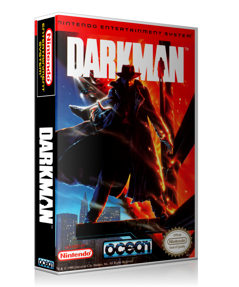NES Darkman Retail Game Cover To Fit A UGC Style Replacement Game Case
