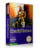 NES Deadly Towers Retail Game Cover To Fit A UGC Style Replacement Game Case