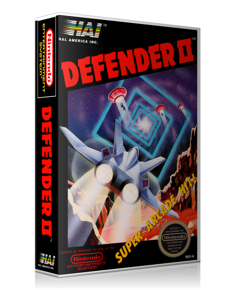NES Defender 2 Retail Game Cover To Fit A UGC Style Replacement Game Case – Nintendo NES Case product image 1