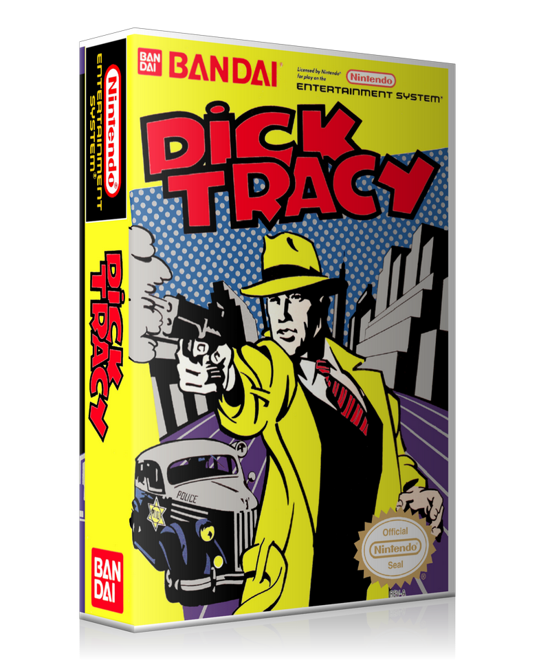 NES Dick Tracy Retail Game Cover To Fit A UGC Style Replacement Game Case