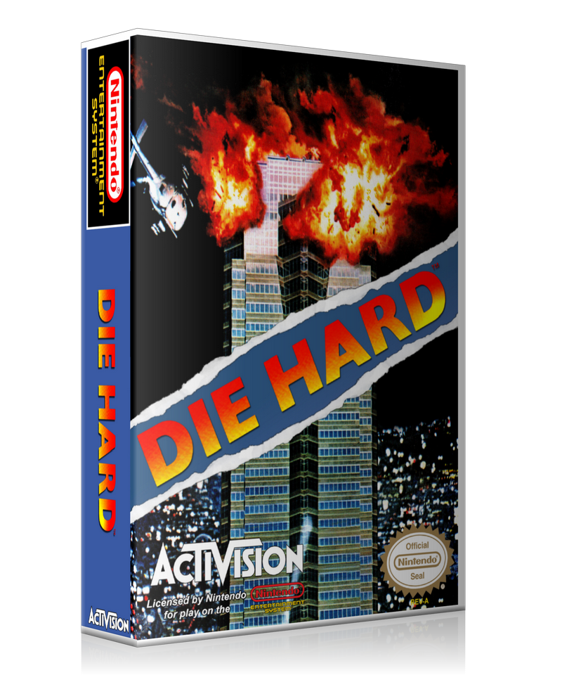 NES Die Hard Retail Game Cover To Fit A UGC Style Replacement Game Case
