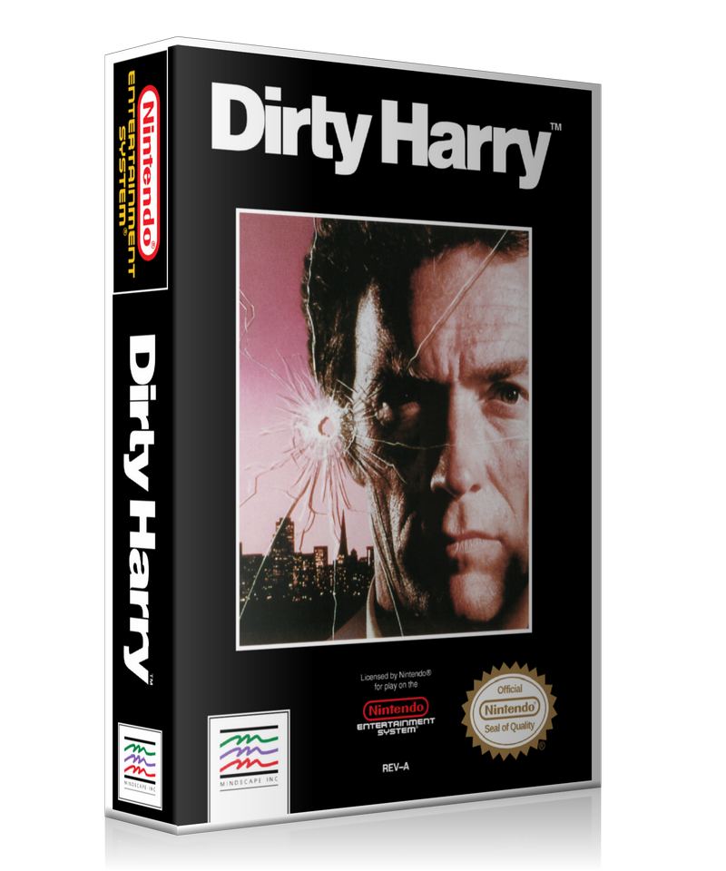 NES Dirty Harry Retail Game Cover To Fit A UGC Style Replacement Game Case