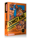 NES Donkey Kong Classics Retail Game Cover To Fit A UGC Style Replacement Game Case