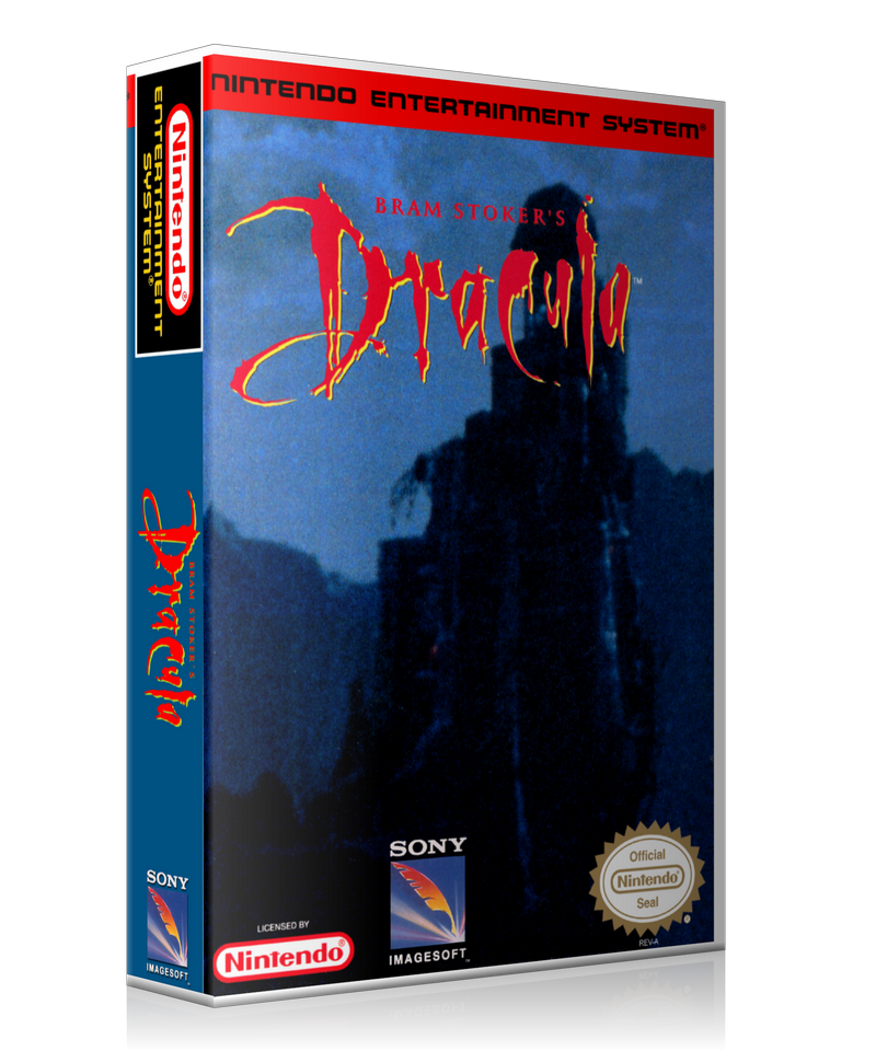 NES Bram Stoker's Dracula Retail Game Cover To Fit A UGC Style Replacement Game Case – Nintendo NES Case product image 1