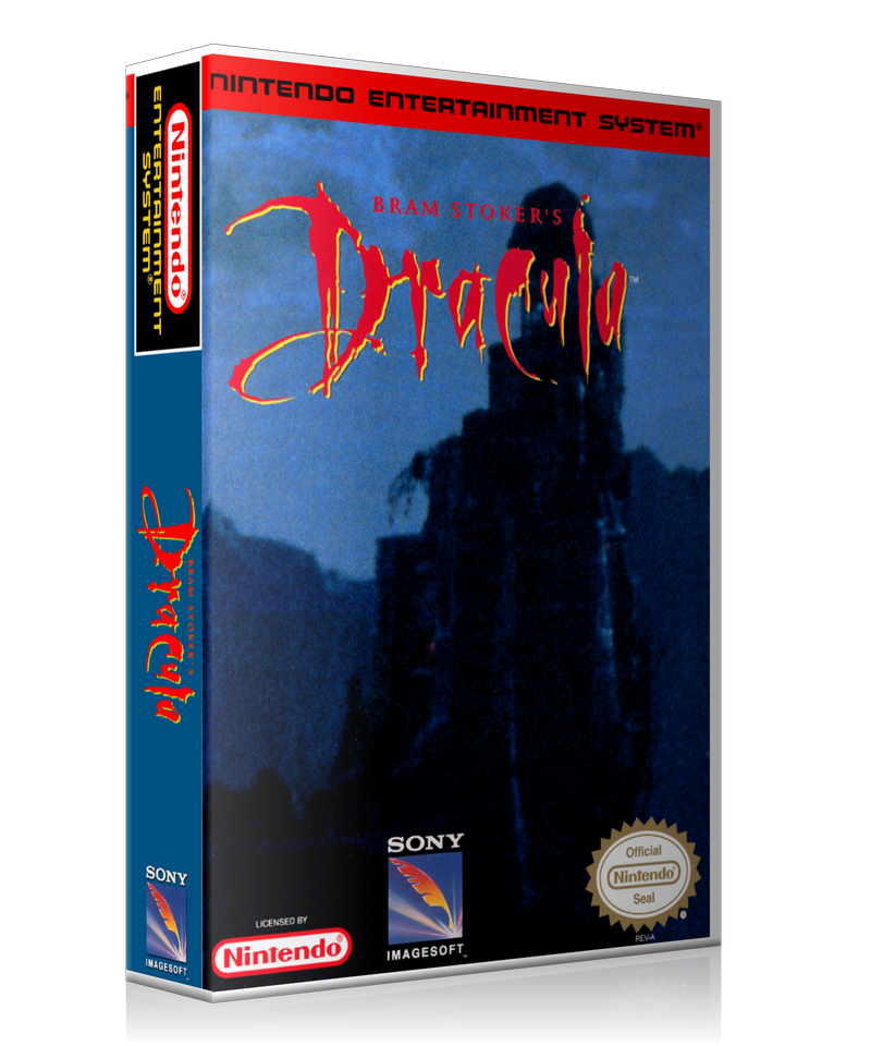 NES Bram Stoker's Dracula Retail Game Cover To Fit A UGC Style Replacement Game Case