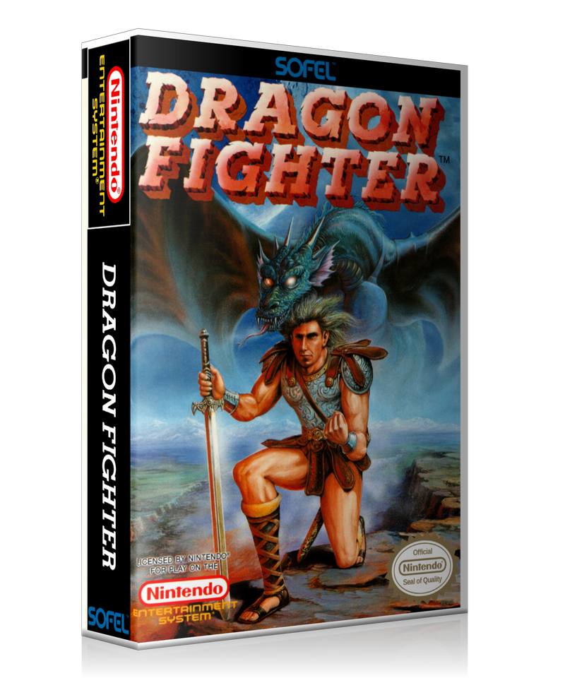 NES Dragon Fighter Retail Game Cover To Fit A UGC Style Replacement Game Case