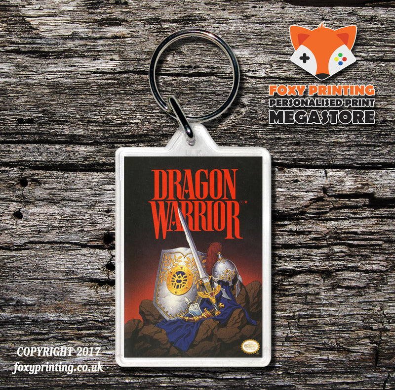 Nes 181 Dragonwarrior-Retail-Nesspine Game Inspired Retro Gaming Keyring