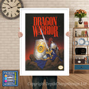 Nes_181_Dragonwarriorretailnesspine Super Nintendo GAME INSPIRED THEME Retro Gaming Poster A4 A3 A2 Or A1