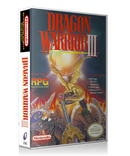 NES Dragon Warrior 3 Retail Game Cover To Fit A UGC Style Replacement Game Case