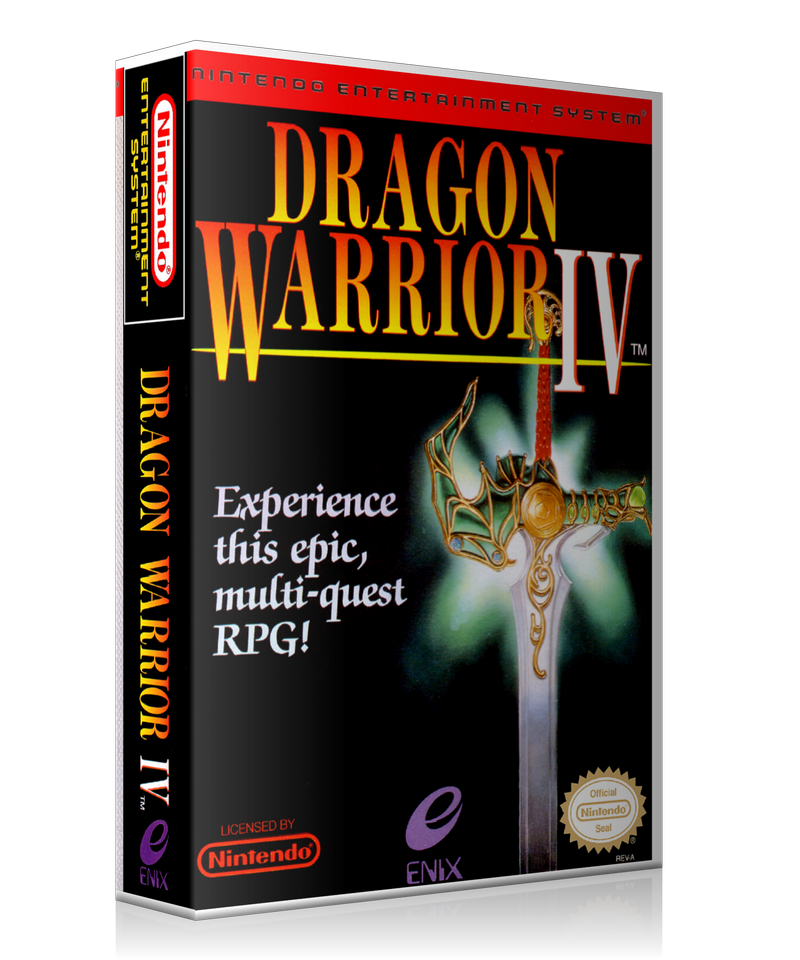 NES Dragon Warrior 4 Retail Game Cover To Fit A UGC Style Replacement Game Case – Nintendo NES Case product image 1