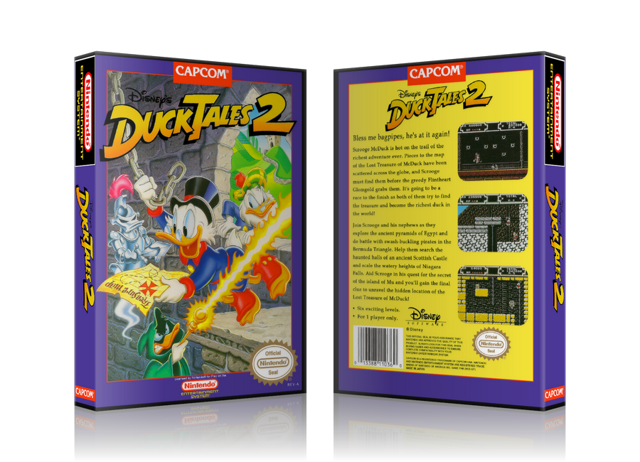 NES Duck Tales 2 Retail Game Cover To Fit A UGC Style Replacement Game Case – Nintendo NES Case product image 1