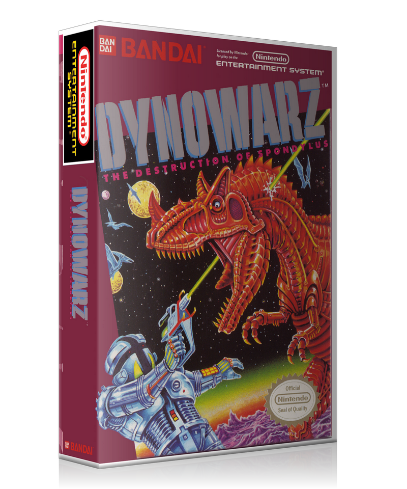 NES Dynowarz Retail Game Cover To Fit A UGC Style Replacement Game Case