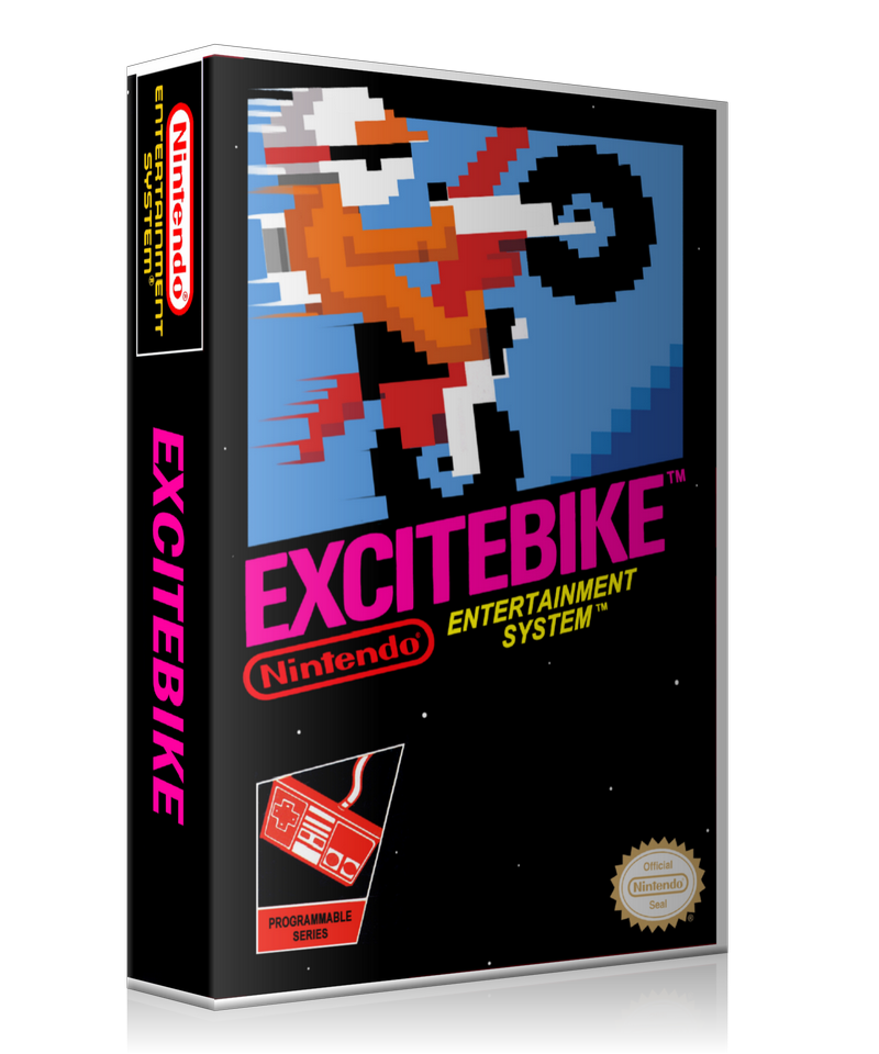 NES Excitebike Retail Game Cover To Fit A UGC Style Replacement Game Case – Nintendo NES Case product image 1