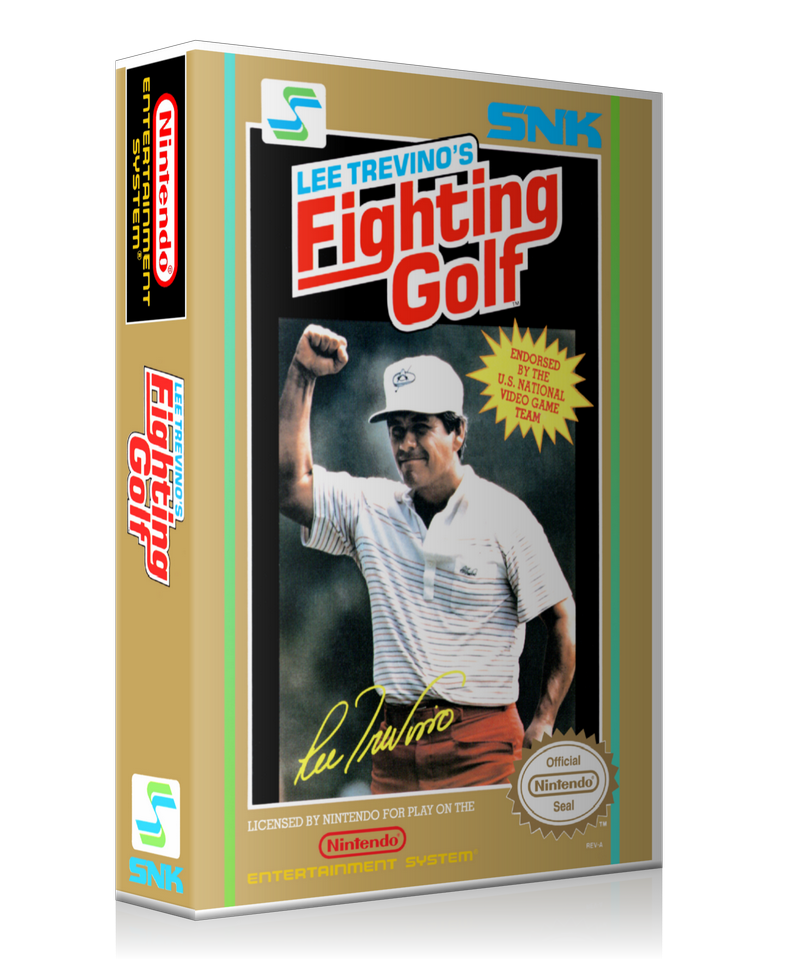NES Fighting Golf Retail Game Cover To Fit A UGC Style Replacement Game Case